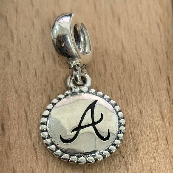 Pandora Atlanta Braves Unforgettable Moment Charm, S925 Silver Bracelets - Picture 1 of 4